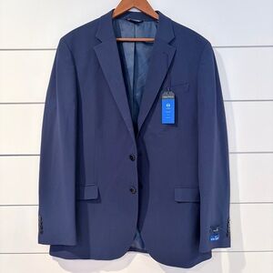 Nautica 42L Navy Active Stretch Blazer Modern Fit Blue Suit Jacket Preppy